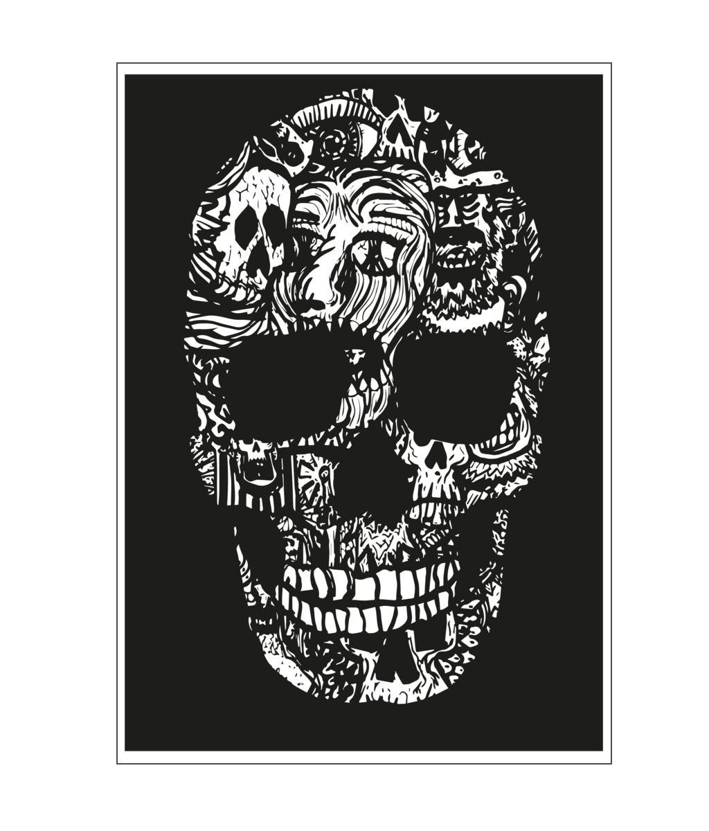 Art Print - Midnight Skull - Devon