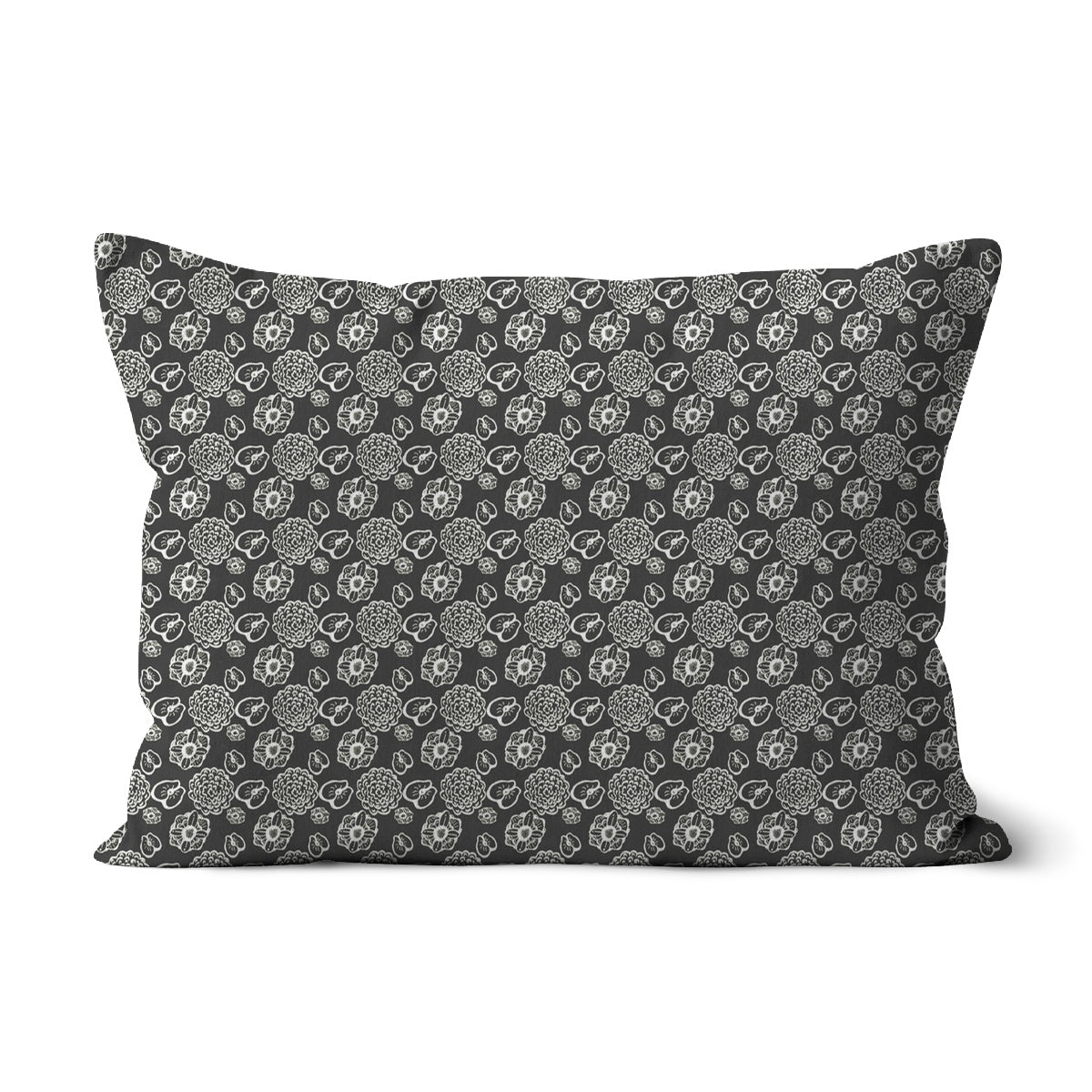 Cushion - Floral Spring Time - Grey