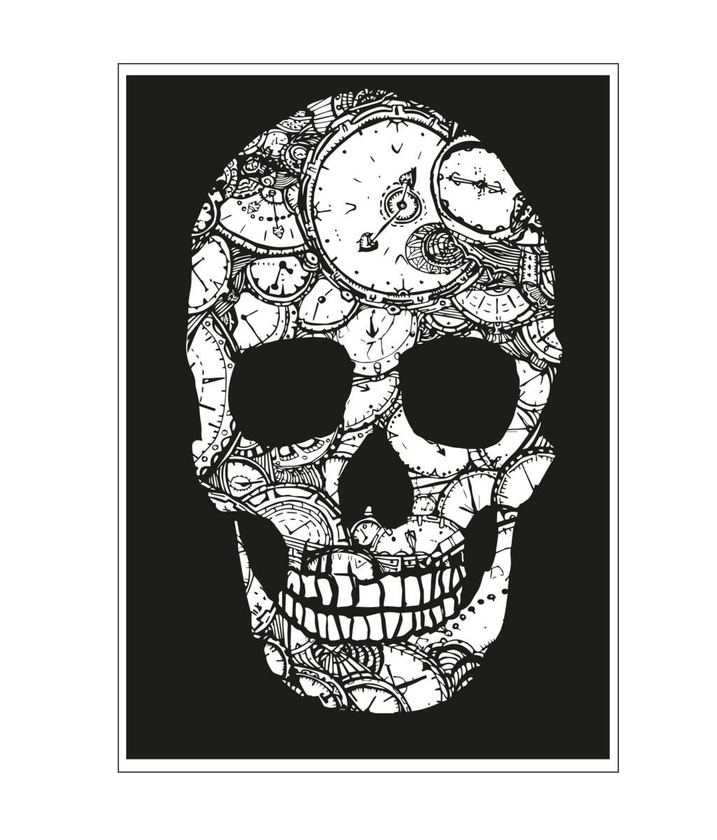 Art Print - Midnight Skull - freya