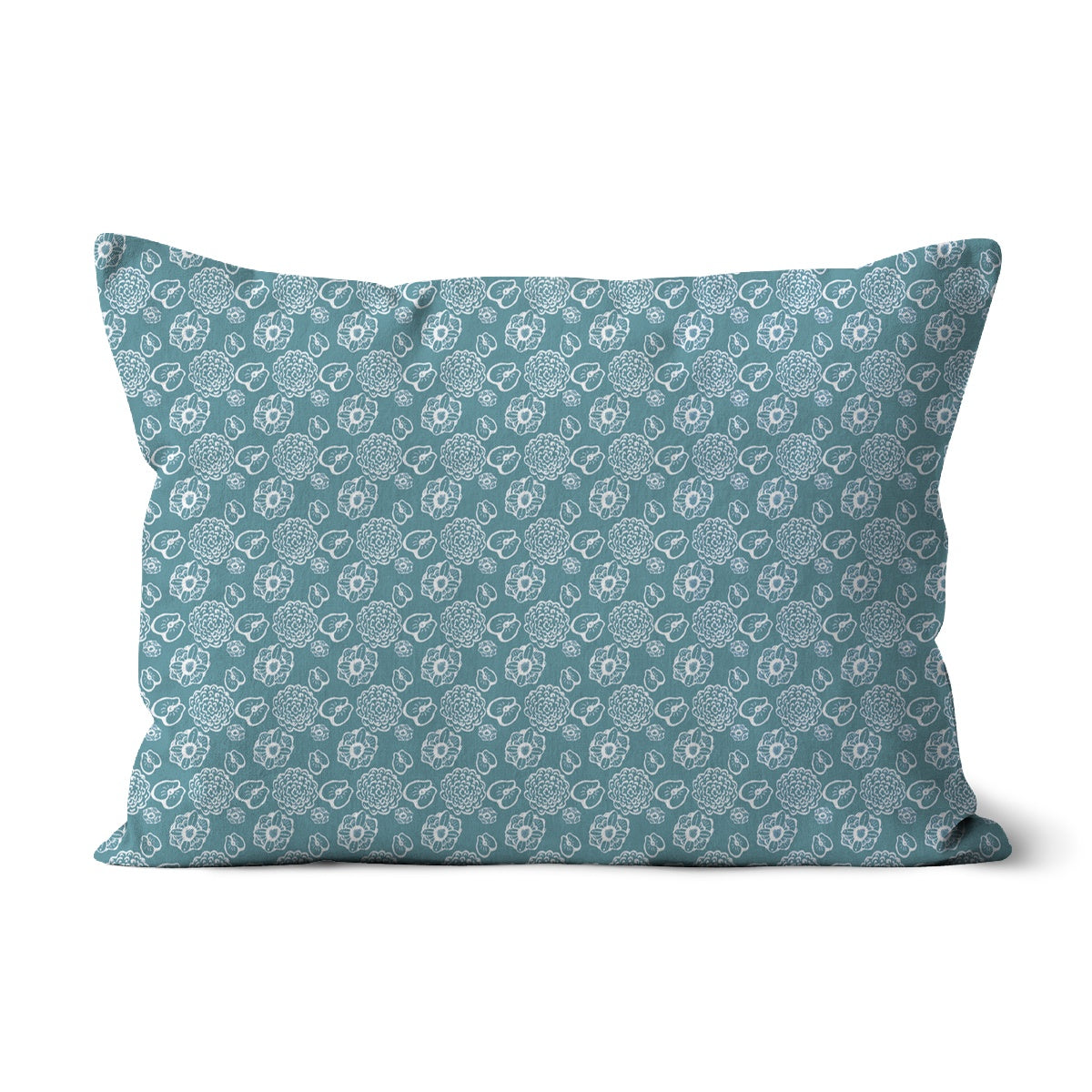 Cushion - Floral Spring Time - Duck Egg